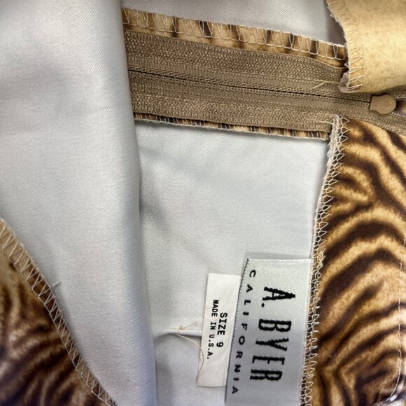 Vintage 1990s Y2K By Choice California Tiger Stripe Mini Top & Skirt Set - Picture 7 of 7